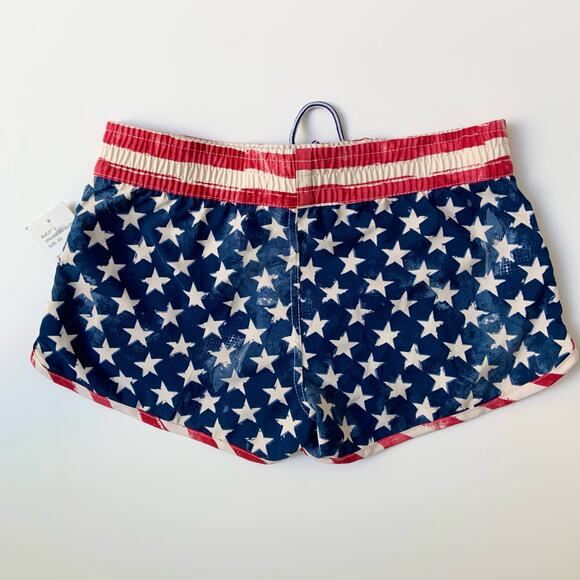 Buc-ee's Red White and Blue Stars and Striped Mini Shorts Women's size XS NWT - Picture 4 of 11